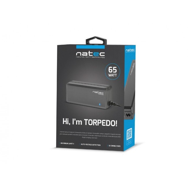 POWER SUPPLY CHARGER NATEC TORPEDO UNI-70 70W FOR LAPTOPS POWER SUPPLY CHARGER NATEC TORPEDO UNI-70 70W FOR LAPTOPS