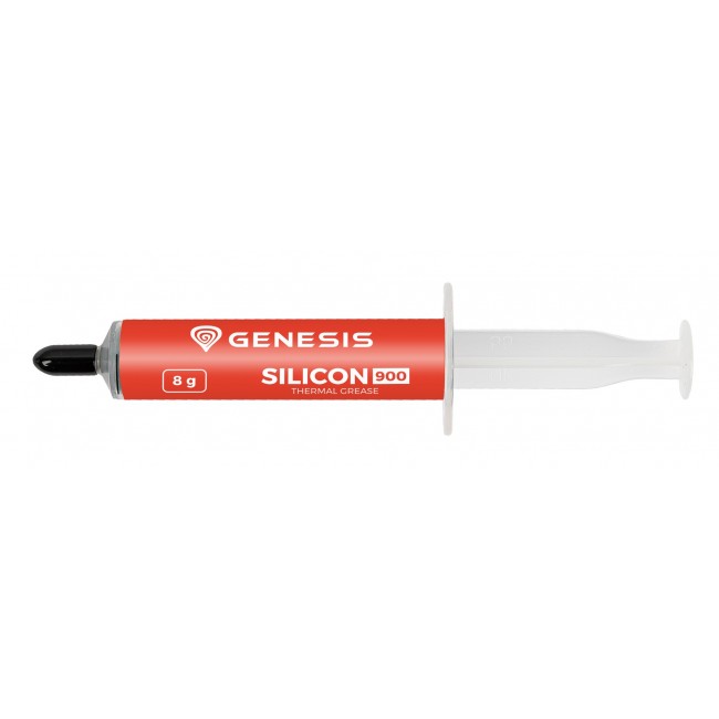 GENESIS Silicon 900 heat sink compound Thermal paste 12.8 W/m K 8 g GENESIS Silicon 900 heat sink compound Thermal paste 12.8 W/m K 8 g