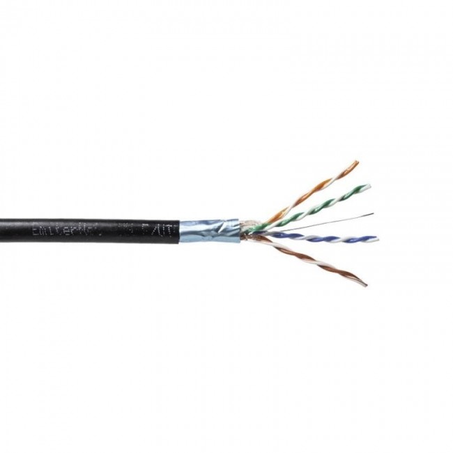 EmiterNet external gel-filled FTP (F/UTP) cat.5e cable, wire 4x2x0.5 PE+GEL EmiterNet external gel-filled FTP (F/UTP) cat.5e cable, wire 4x2x0.5 PE+GEL