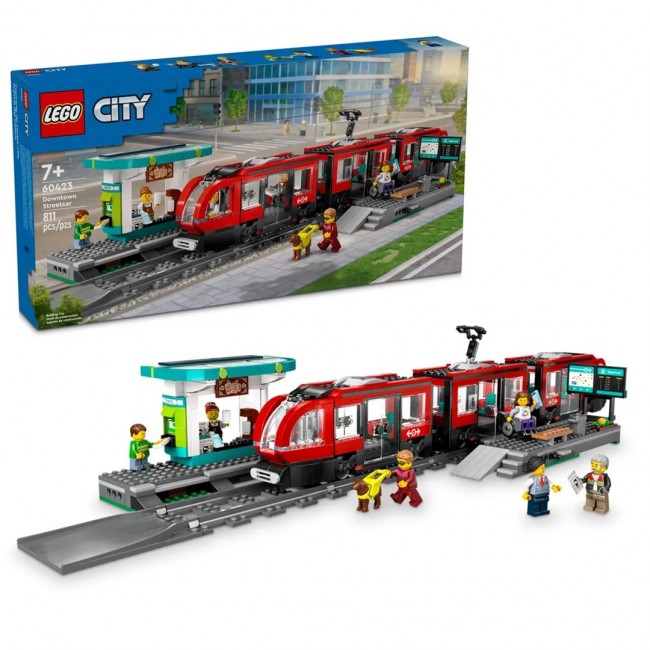LEGO CITY 60423 Downtown Streetcar and Station LEGO CITY 60423 Downtown Streetcar and Station
