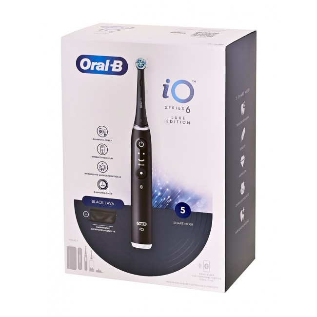 Oral-B iO Series 6 Black Lava Luxe Edition electric toothbrush