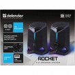 Speakers Defender Rocket 2.0 6w LED USB, black