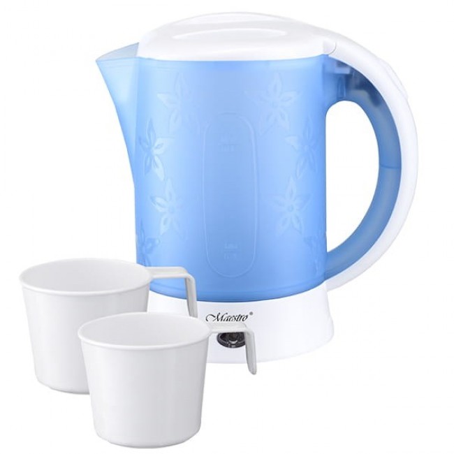 Feel-Maestro MR010 electric kettle 0.6 L Blue, White 600 W Feel-Maestro MR010 electric kettle 0.6 L Blue, White 600 W