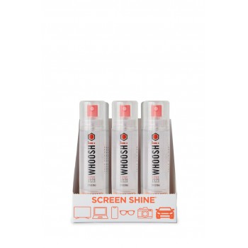 Whoosh Grab and GO - spray do czyszczenia ekran w 80ml + ciereczka z mikrofibry (9 sztuk w ekspozytorze)