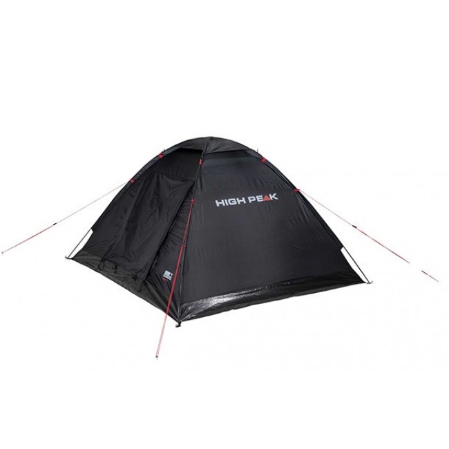 High Peak Beaver 3 Black, Red Pyramid tent 10320