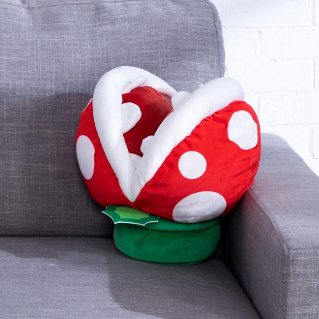 Tomy Club Mocchi-Mocchi Super Mario Piranha Plant Mega Plush Stuffed Toy, 15 inch