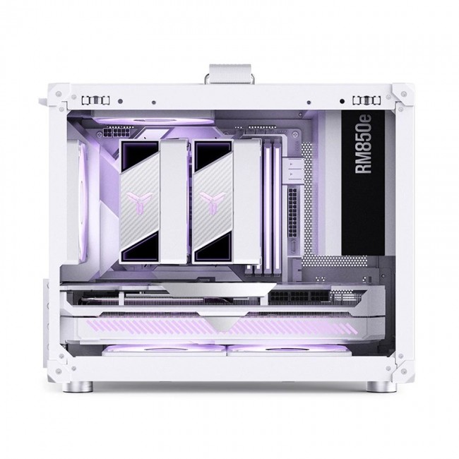 PC case Jonsbo C6 MAX, Mini, Micro-ATX, Tempered Glass - White