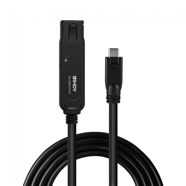 Lindy 43405 USB cable USB 3.2 Gen 2 (3.1 Gen 2) 5 m USB C 10 Gbit/s Black