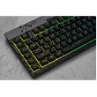 Corsair | Rubber Dome | K55 RGB PRO | Gaming keyboard | Gaming Keyboard | RGB LED light | US | Wired | Black
