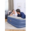 Bestway Tritech Air Mattress Queen with Built-in AC Pump and Antimicrobial Coating 2.03 m x 1.52 m x 46 cm