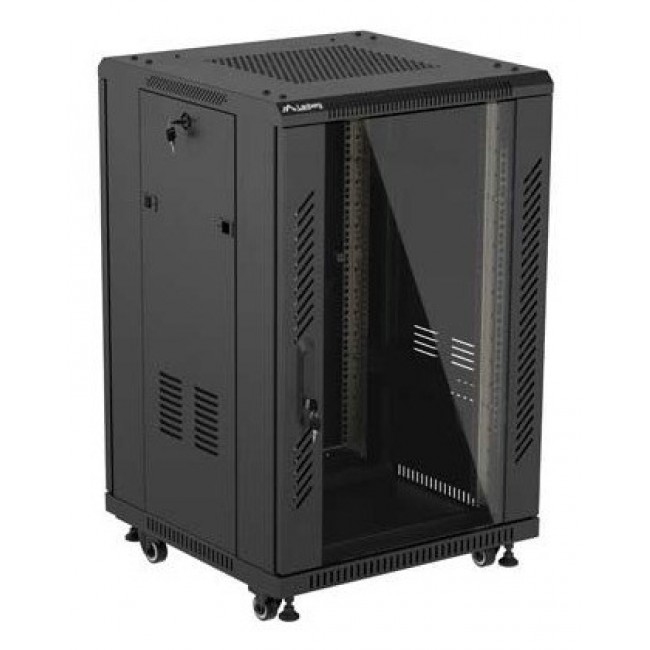 Lanberg FF01-6618-12B rack cabinet 18U Freestanding rack Black Lanberg FF01-6618-12B rack cabinet 18U Freestanding rack Black