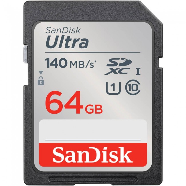 SD Card 64GB SanDisk SDXC UHS-I 140MB/sec