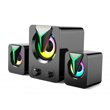 Esperanza EGS107 Speakers 2.1 USB LED 5 W Black