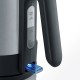 Severin WK 3409 electric kettle 1.7 L 2200 W Black, Stainless steel