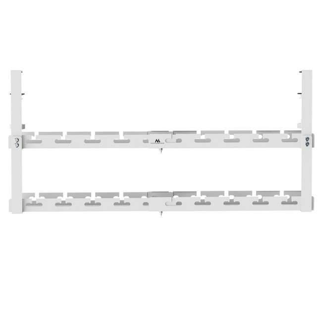 Maclean under-desk cable organizer, max. load 5kg, max. 728mm, 2 levels, white, MC-102 W Maclean under-desk cable organizer, max. load 5kg, max. 728mm, 2 levels, white, MC-102 W