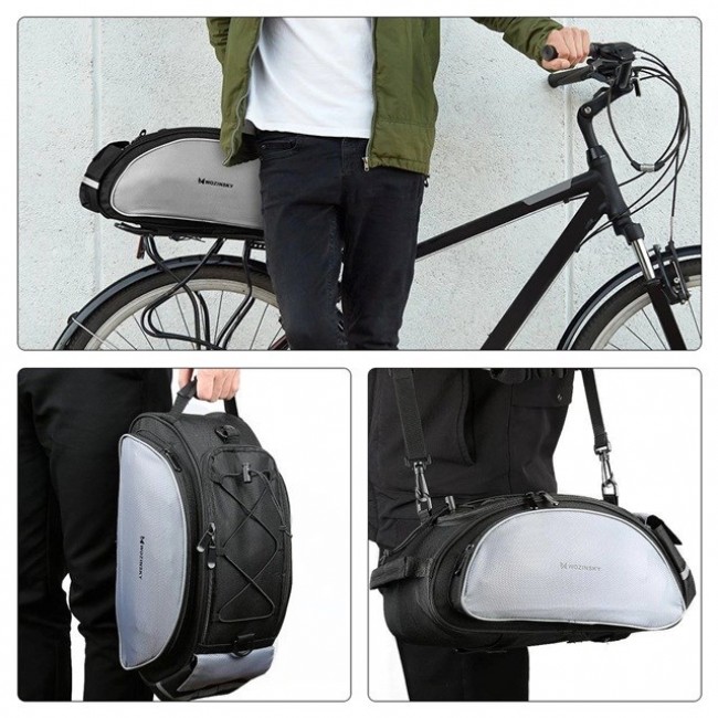 Wozinsky WBB1BK Bike Bag Luggage Carrier 13l Black