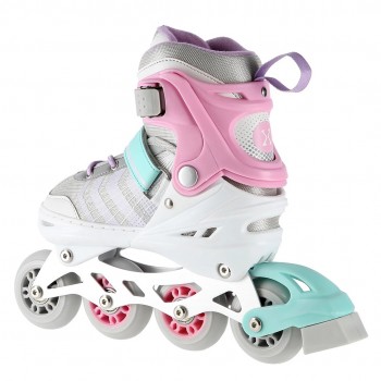 NH18192 4in1 PINK SIZE M. M(34-38) INLINE SKATES WITH DIM. TUL. ICE HOCKEY NILS EXTREME