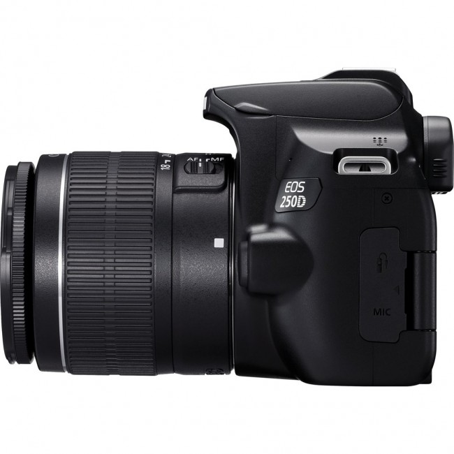 Canon EOS 250D + EF-S 18-55mm f/3.5-5.6 III SLR Camera Kit 24.1 MP CMOS 6000 x 4000 pixels Black