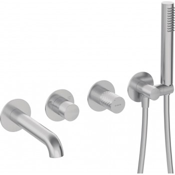 4-hole concealed bath mixer tap
