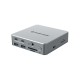 Conceptronic DONN25G 15-in-1 DisplayLink USB 3.2 Gen 2 Docking Station, Triple 4K60Hz Display, HDMI x 2, DisplayPort, USB-C 10Gbps x 2, USB-A 10Gbps x 2, USB-A 5Gbps x 2, SD, TF/MicroSD, GbE, Audio, DC in, Security Slot, PD 3.0