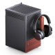 Jonsbo T6 PC Case, Mini-Tower, Mini-ITX, Tempered Glass, Wood, black