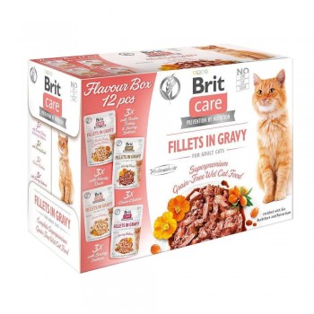 BRIT Care fillets in gravy box wet cat food 12x85g