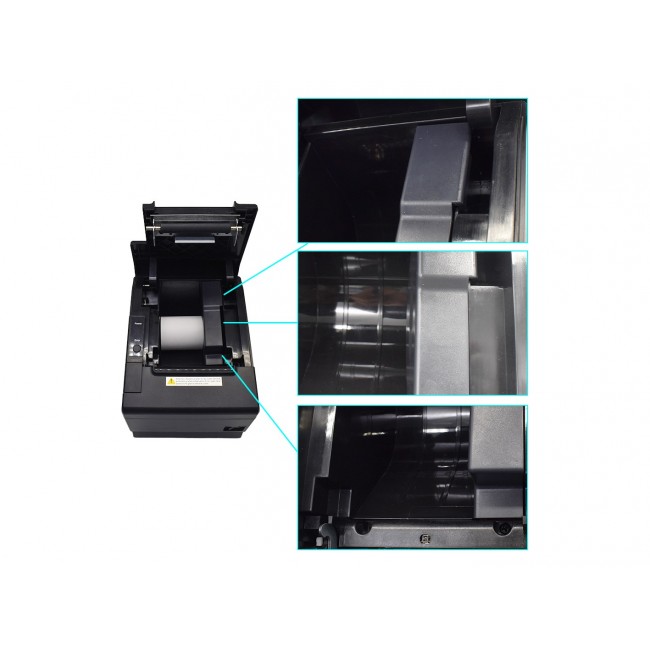 Equip 58/80mm Thermal POS Receipt Printer with Auto Cutter, USB/Bluetooth/WiFi/Cash Drawer connection