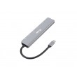 Equip USB-C 7 in 1 Multifunctional Adapter, HDMI 4K/60Hz, USB 3.2 Gen1 x 3 , TF/MICRO SD, 100W USB PD