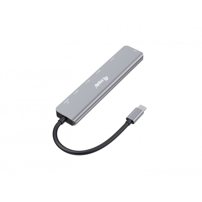 Equip USB-C 7 in 1 Multifunctional Adapter, HDMI 4K/60Hz, USB 3.2 Gen1 x 3 , TF/MICRO SD, 100W USB PD