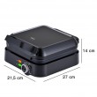 ELDOM WA900 WAFFLE IRON 1200W BLACK