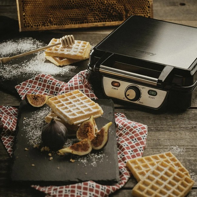 Fabrilamp P032CR3025 waffle iron 2 waffle(s) 1500 W Black, Nickel