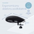 R-Go Tools Armrest R-Go split, ergonomic armrest in two parts, adjustable, symmetrical, with softfoam, black