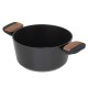 Resto Kitchenware Mon 2.6 L Round Black, Wood Resto Kitchenware Mon 2.6 L Round Black, Wood