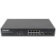 Intellinet 8-Port Gigabit Ethernet PoE+ Web-Managed Switch with 2 SFP Ports, IEEE 802.3at/af Power over Ethernet (PoE+/PoE) Compliant, 140 W, Endspan, Desktop, 19