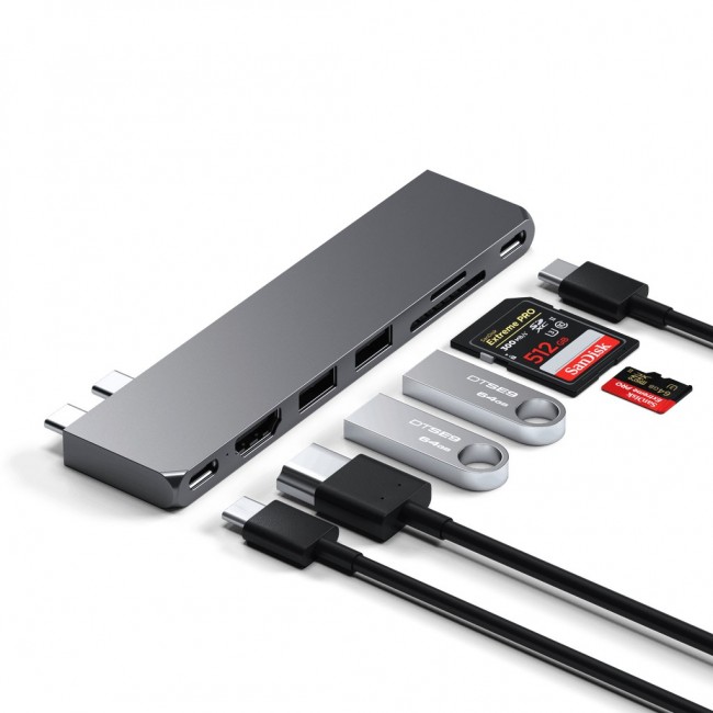 Satechi Type-C Pro Hub Slim - Space Gray