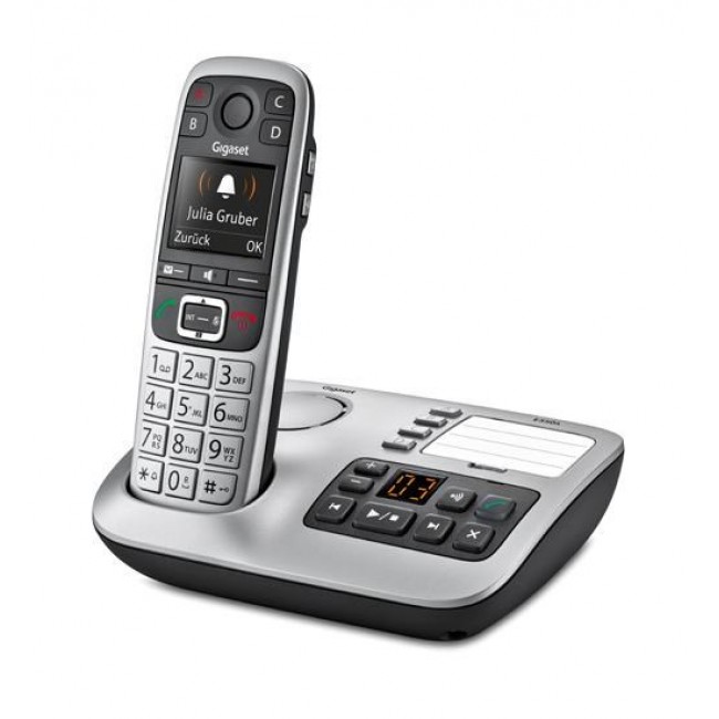 Gigaset E560A telephone DECT telephone Caller ID Black, Silver Gigaset E560A telephone DECT telephone Caller ID Black, Silver
