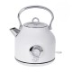Adler | Kettle with a Thermomete | AD 1346w | Electric | 2200 W | 1.7 L | Stainless steel | 360 rotational base | White