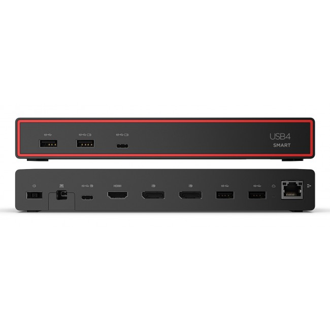 Lenovo ThinkPad USB4 Smart Dock 5500 with 135W Adapter Wired Black Lenovo ThinkPad USB4 Smart Dock 5500 with 135W Adapter Wired Black