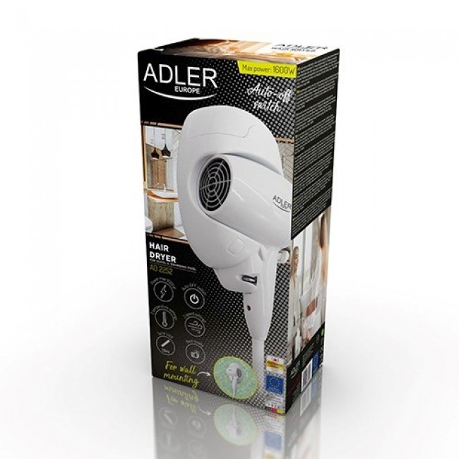Adler AD 2252 Hotel hair dryer white