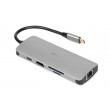 iBox IUH3RJ4K interface hub USB Type-C 5000 Mbit/s Silver iBox IUH3RJ4K interface hub USB Type-C 5000 Mbit/s Silver