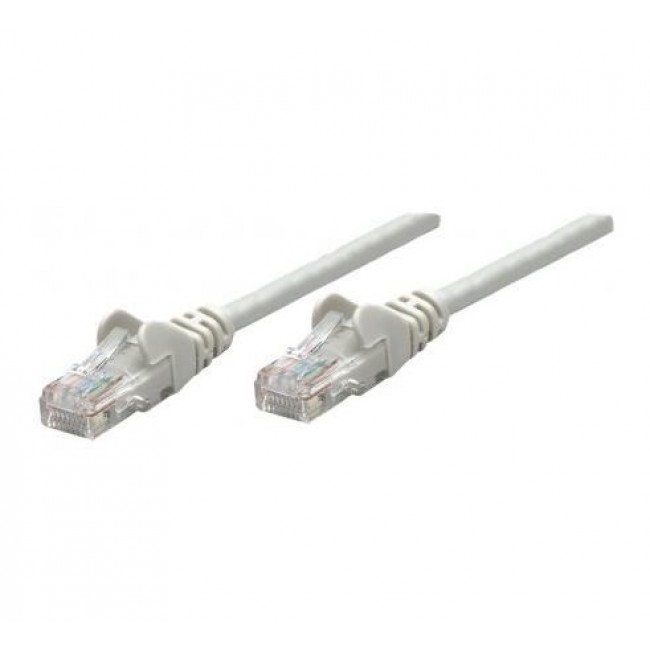 Intellinet Network Patch Cable, Cat6A, 50m, Grey, Copper, S/FTP, LSOH / LSZH, PVC, RJ45, Gold Plated Contacts, Snagless, Booted, Lifetime Warranty
