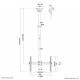 Neomounts CL35-440BL16L Monitor/TV mount ceiling 37-70
