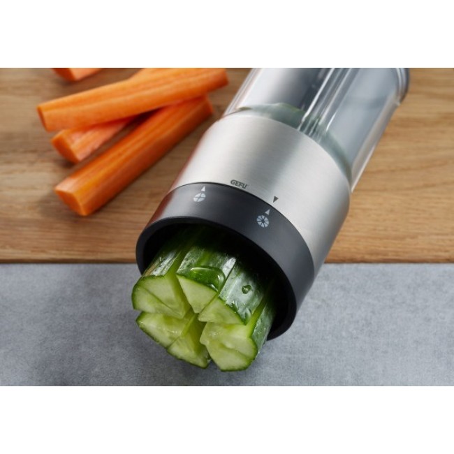 GEFU FLEXICUT shaped food cutter Black, Grey, Transparent Plastic, Stainless steel