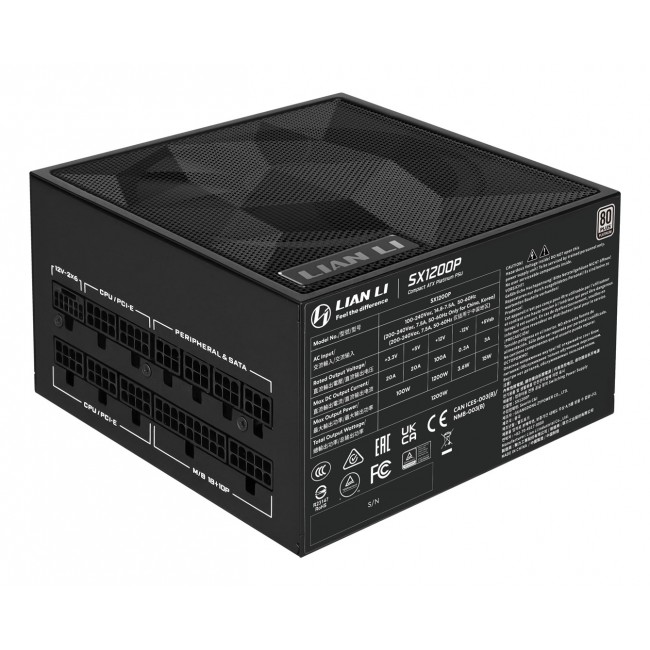 Lian Li SX1200P power supply unit 1200 W 20+4 pin ATX ATX Black