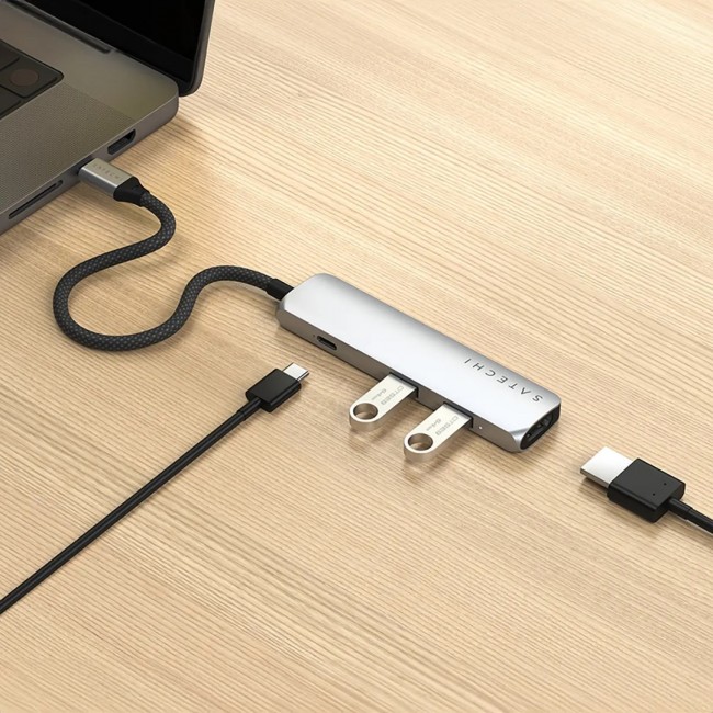 Satechi ST-P4SS interface hub USB Type-C 10000 Mbit/s Silver