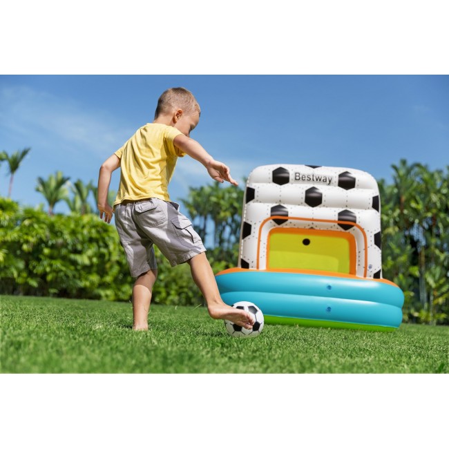 Bestway Kick N Swish 3-in-1 Multi-Use Inflatable Ball Pit with 18 Play Balls