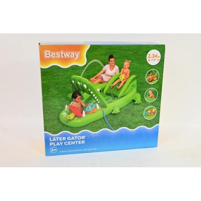 Bestway Later Gator Kids Inflatable Water Play Center and Pool 2.34 m x 1.63 m x 87 cm