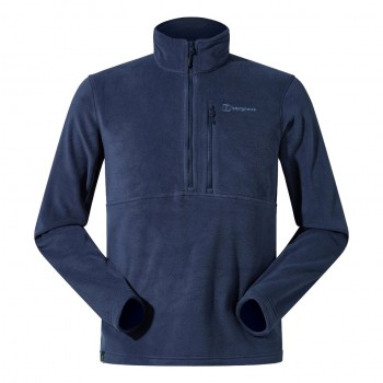 BERGHAUS Prism Half Zip Polartec Fleece - men's fleece sweatshirt, size M (blue)