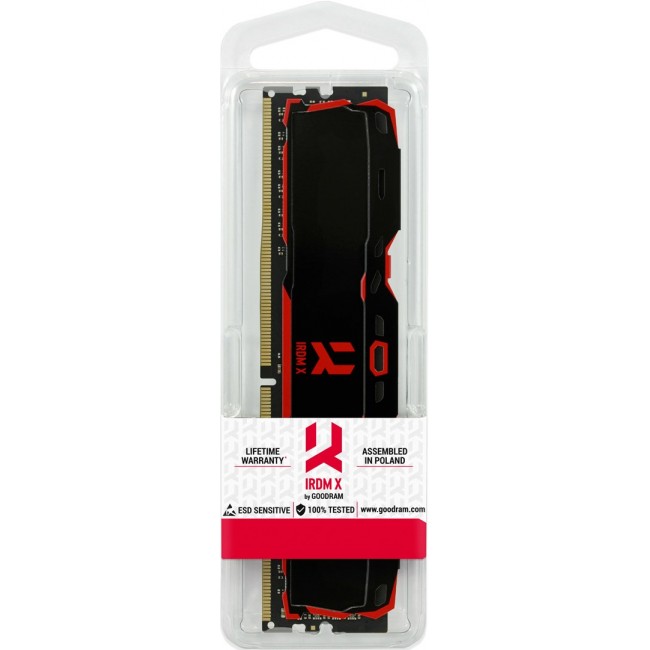 Goodram IRDM X IR-X3200D464L16SA/16G memory module 16 GB 1 x 16 GB DDR4 288-pin DIMM Goodram IRDM X IR-X3200D464L16SA/16G memory module 16 GB 1 x 16 GB DDR4 288-pin DIMM