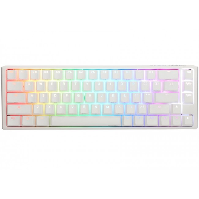 Ducky One 3 Classic Pure White SF keyboard Gaming USB QWERTZ German